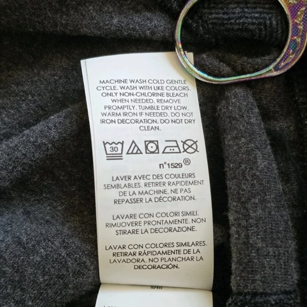 Polo Ralph Lauren Polo Sweater Mens XL Gray LS 1/4 Zip Mock Neck Classic Preppy - Picture 15 of 16